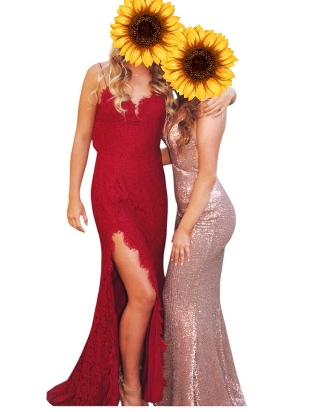 Abyss By Abby Rose Gold Sequin Prom Gown
